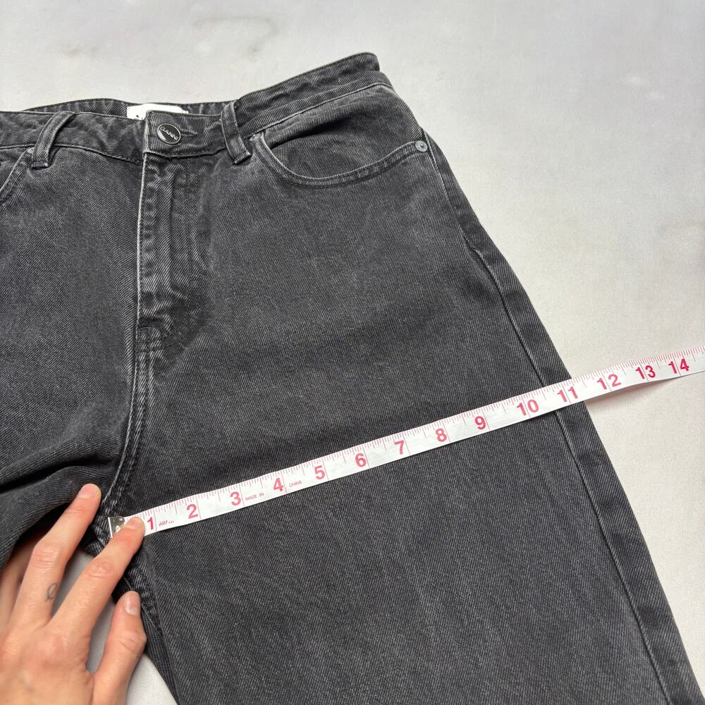 GANNI Misy High Rise Cropped Jeans Women's 29 Black Denim Minimalist - Picture 7 of 15
